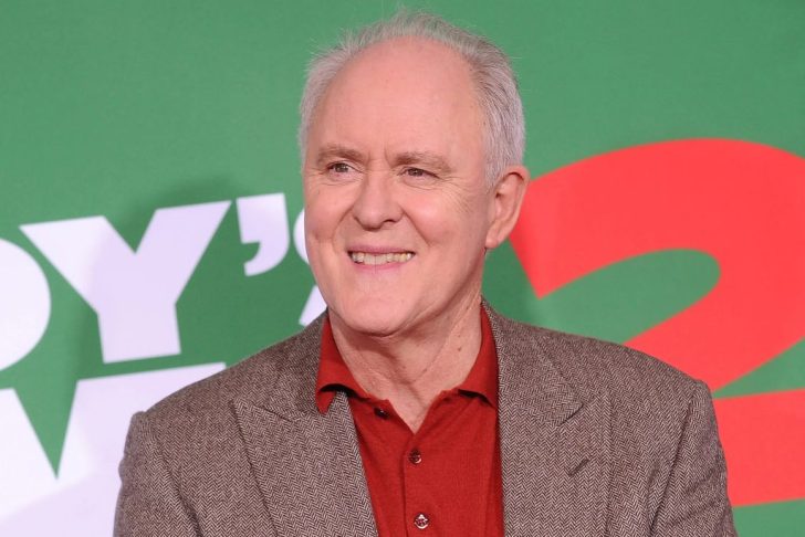 How is John Lithgow related to Brad Pitt?